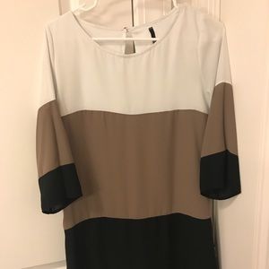 lulus color block work dress